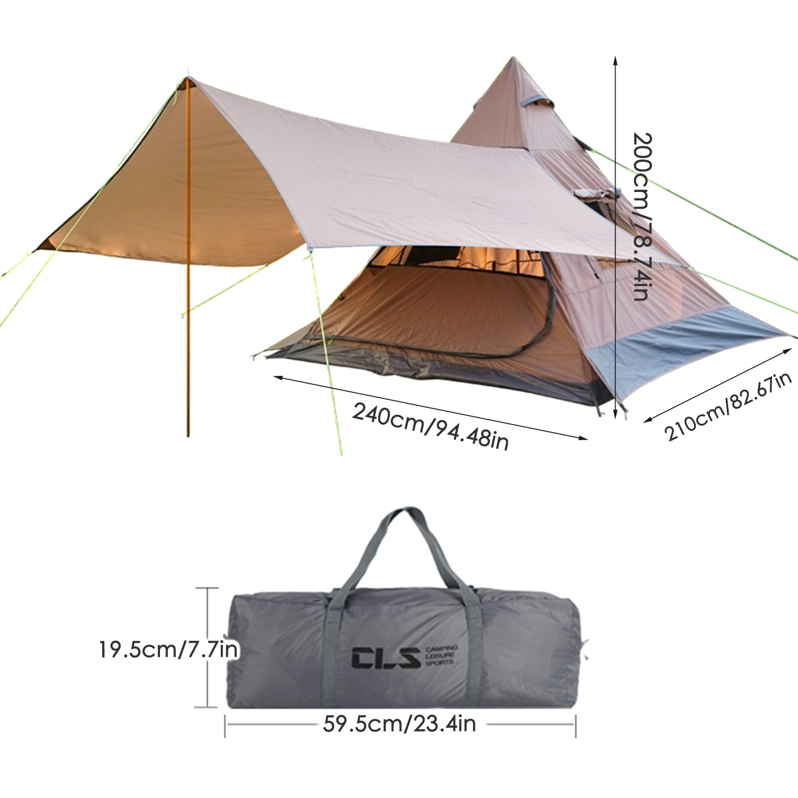 Cheap Goat Tents Camping Tents 4 People Easy Setup Portable Outdoor Compact Large Tent For Family Waterproof Backpacking Hiking Stand Up Cabin   